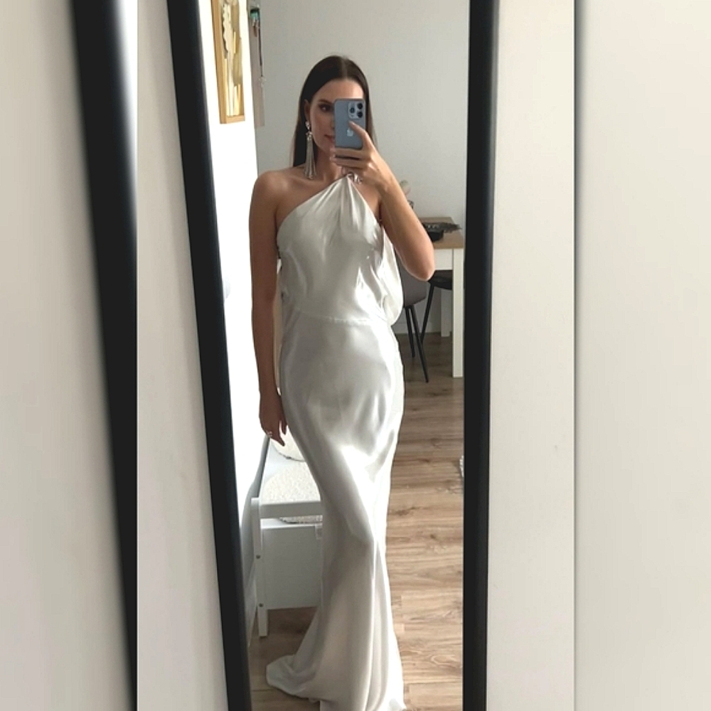 Zara Long Asymmetric  Dress - Picture 4 of 11